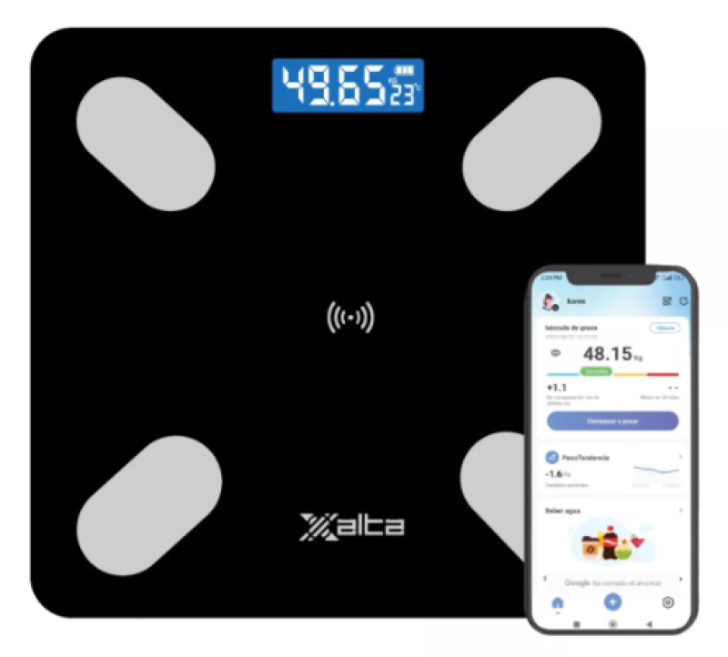 Comprar Bascula Digital Bluetooth en Electroshopy - Ángulo 3